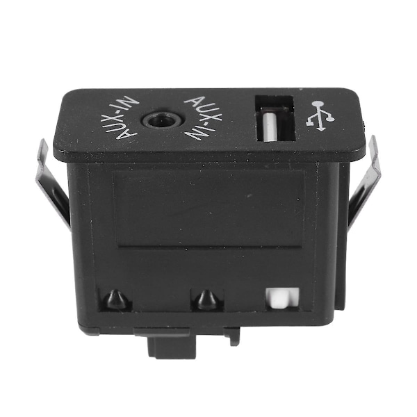Bil USB AUX In Stik Ekstra Indgang Socket Adapter til E81 E87 E90 F10 F12 E70 X4 X5 X6 db black