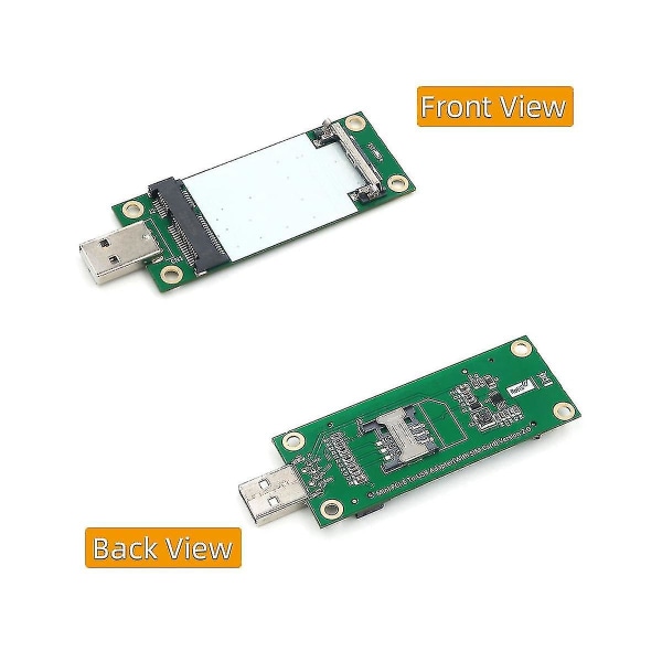 Mini Pci-e till Usb2.0 Sim-adapter med plats för Wwan/lte-modul Stödjer 3g/4g Sim 6pin/8pin-kort Con