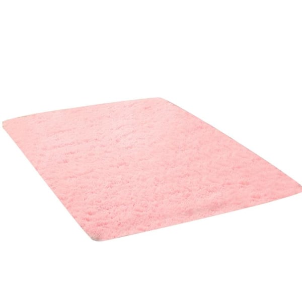 Varmt ultramykt stueområde Teppe Shaggy Barnehage Gulvmatte Teppe Hjemmeinnredning Jikaix Pink 50 X 80cm