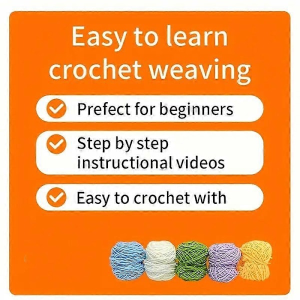 Woobles Lär Dig Virka Kit, Virkad Gosedjur DIY Virkningskit för Nybörjare [DB] Lion