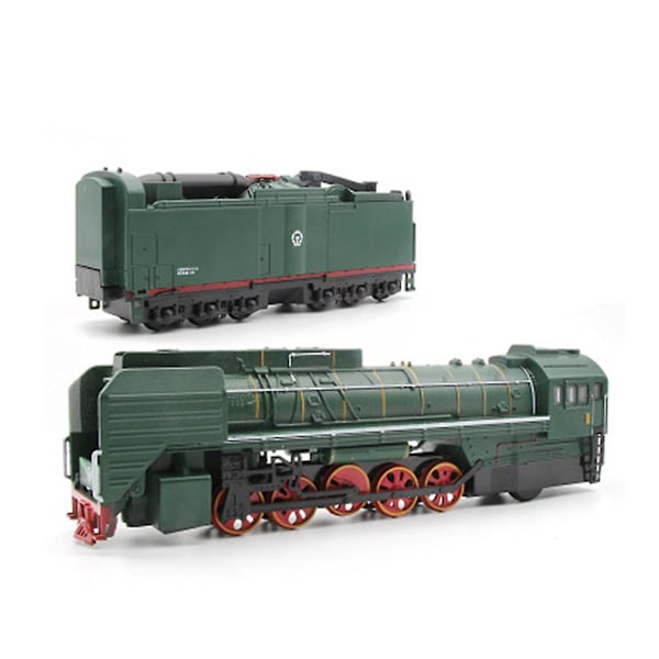 Haloppe 2 stk. 1/87 Retro Damptog Lokomotiv Vogn Træk Tilbage Musik LED Børn Legetøj Db Green