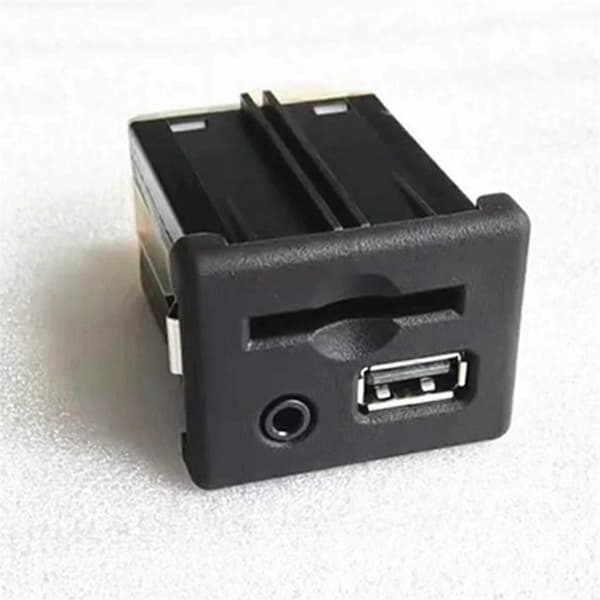 Bil USB SD-kort+AUX Socket Connector Adapter 20868796 for Insignia A [DB] Black