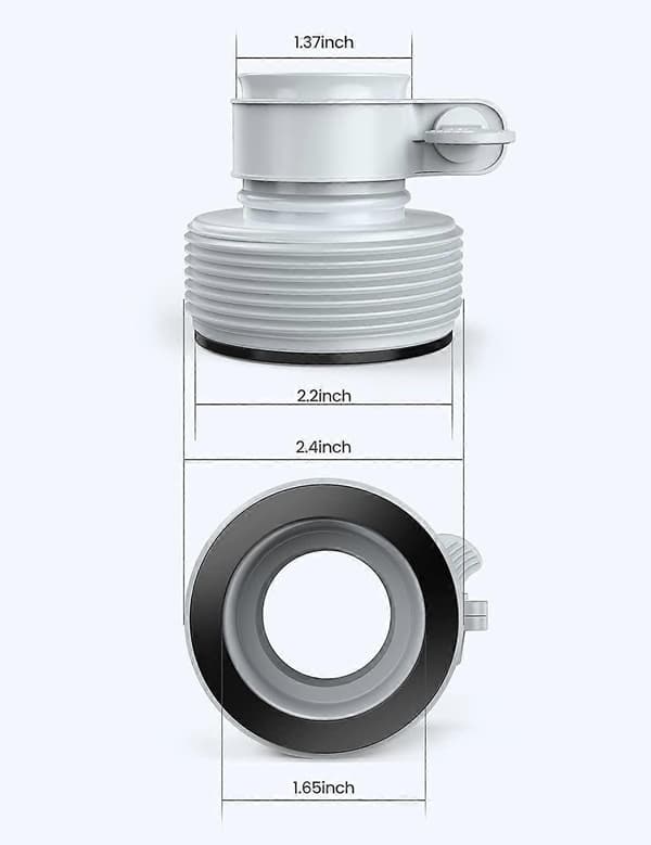 2 adapterin sarja suodatinpumpulle 32–38 mm [DB]