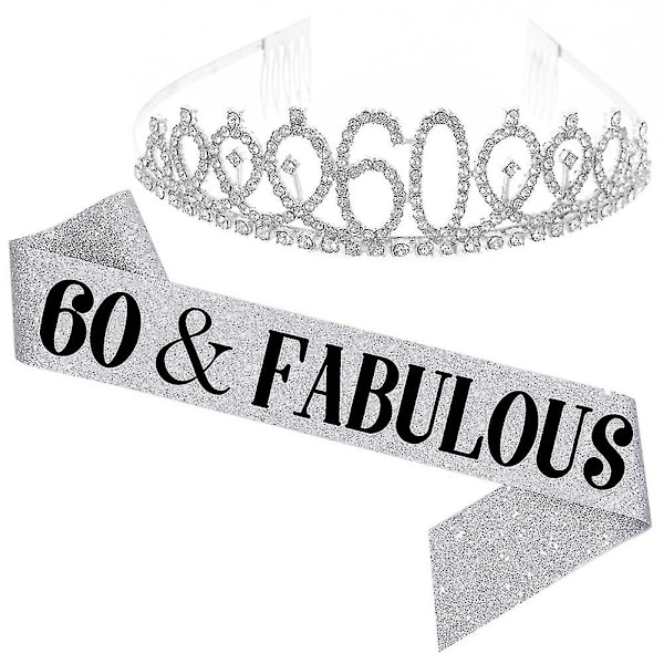 Sash och tiara-set med glittrande strass och bokstavstryck för födelsedagsfest [Db] Golden 10 Years Old