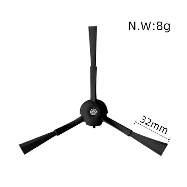 Til Roborock S8 / S8+ Robotstøvsuger Hovedsidebørster Hepa-filtre Moppeklud Vaskbart Tilbehørssæt [db] as shown