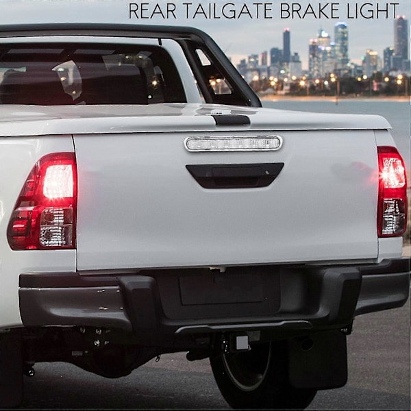 Bil LED 3:e bromsljus lins kompatibel Toyota Hilux Vigo MK6 SR5 2005-2014 [DB] White  Black