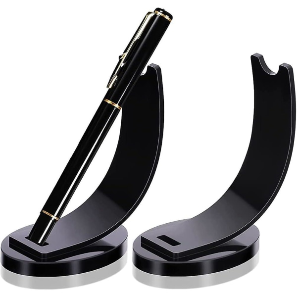 2 delar akryl elektronisk pennhållare Blyertspenna Displayställ Reservoarpenna Kulspetspenna Displayställ Makeup Borsthållare för hemmakontor
