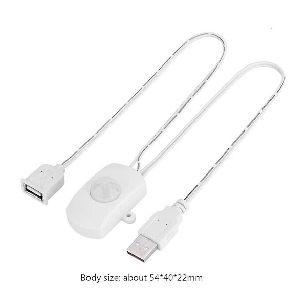 PIR Bevægelsessensor Switch 5-24v Krop Infrarød Detektor Switch Til Led Strip Lys Ft  [dB} White