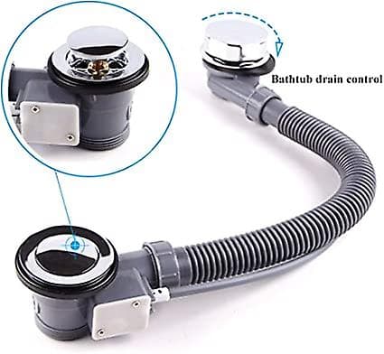 Db Chrome Bath Waste Med Overflow & Chrome Pop Up Waste 1 Pc