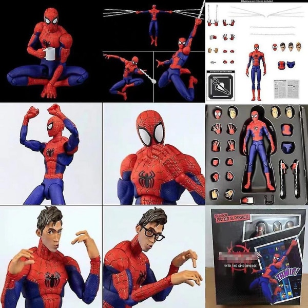 6-tommers Spider-man actionfigurer, Legends Series Spider-man: Across The Spider-verse, Peter Parker Playsets Toy Db Peter Parker