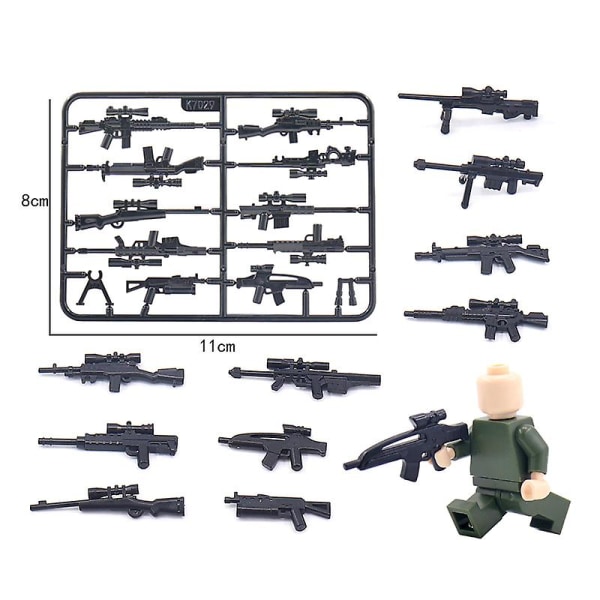 Diy Arms Parts  Soldier Playmobil Mallirakennuspalikka Tili Kid Toy db Black B