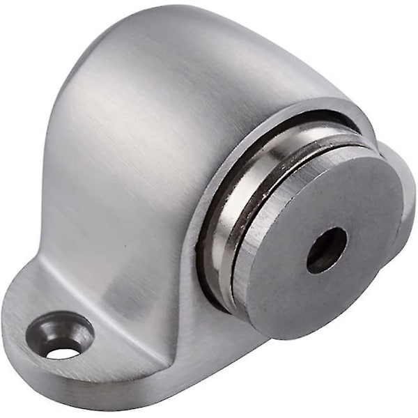 Dørstopper, Sterk Magnet, Magnetisk Dørstopper, Dørmagneter, Børstet Metall Gulvmontert Magnetisk