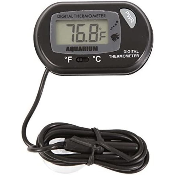 LCD Digital Akvarie Termometer, 3-pack, Svart