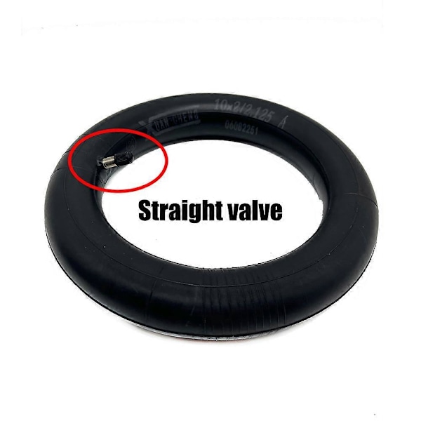 10x2/2.125 Innerslang Däck för Elektrisk Skoter Självbalanserande Bil 10 Tum 10x2.0/10x2.125 Högkvalitativ Butylgummi Innerslang [Db] Straight valve