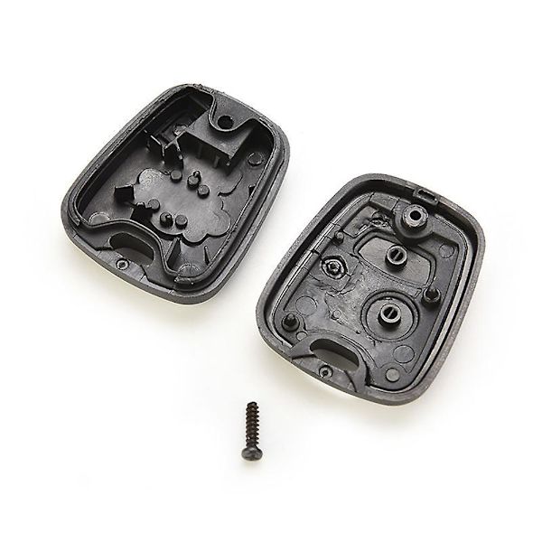 Fjernkontrollnøkkelskalldeksel med 2 knapper for Peugeot 106 107 206 207 307 406 [DB] Black