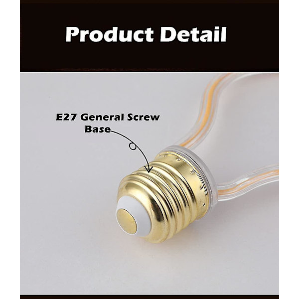 4W E27 Kreativa LED-lampor Dekorativa Stjärnformade Glödlampor Varmvit 2700k AC 220v 360 Ljusspridningsvinkel [DB]
