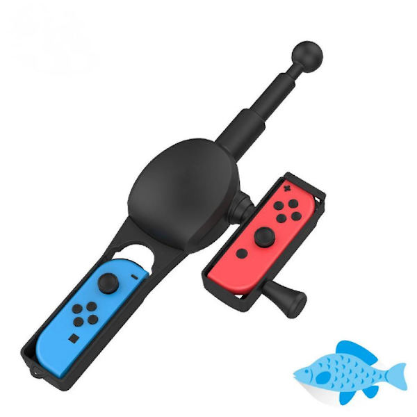 [Ny oppgradering] Fiskestang for Nintendo Switch, fiskespillaccessoirer kompatibel med Nintendo Switch Legendary Fishing - Nintendo Switch Ace Angler/