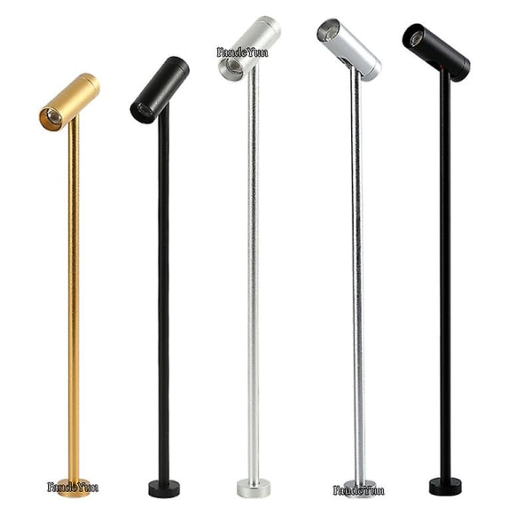 Jwl Dimbar LED-spotlight Smyckesdisplaylampa 20/30/35cm Postlampa Telefonbutik Showcase Skrivbordslampor Roterbar 220v Upright Lamp [DB] Black 30CM 4000K