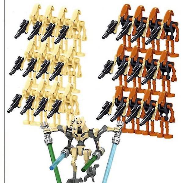 Star Wars Battle Droids Byggklossar Set Mini Actionfigurer Dockor Minifigurer Leksaker Skrivbordsdekoration För Fans Db 25Pieces