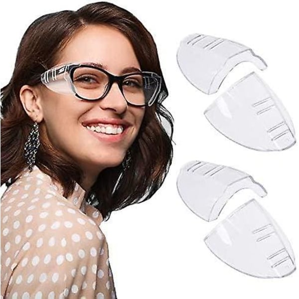 Pakke med 2 par klar sidebeskyttelse for sidevernbriller - Beskytt [DB]