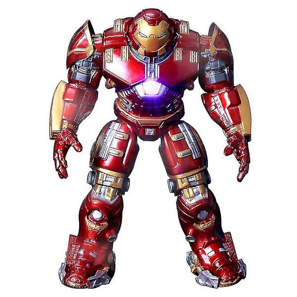 3 Iron Man Anti-Hulk Armor Led-lys Led-lys Pvc Actionfigur Samleobjekt Model Legetøj Db