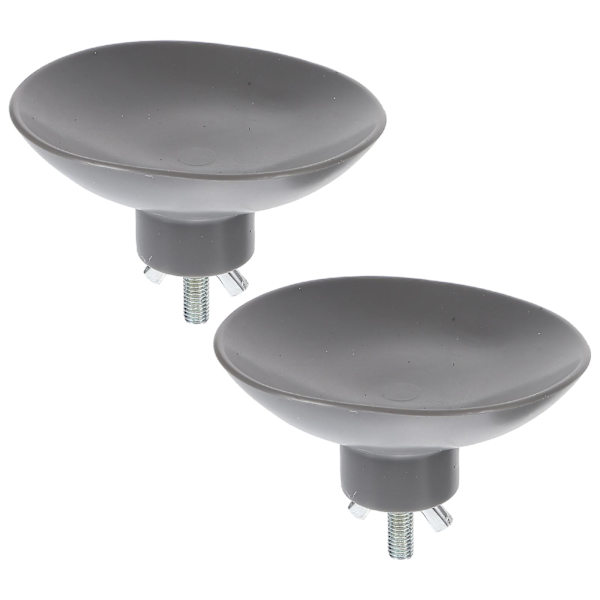 2 kpl Lihamyllyn raskaan sarjan imukuppia Ranskanperunaleikkuri Ruostumaton teräs Lihamyllyn imukuppi Imu Grey 8.5X8.5X2CM