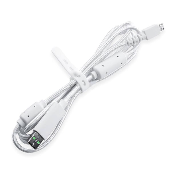 Ersättnings-USB-kabel för Razer Wildcat / Razer Raiju PS4 Svart/Vit/Rosa [DB] White