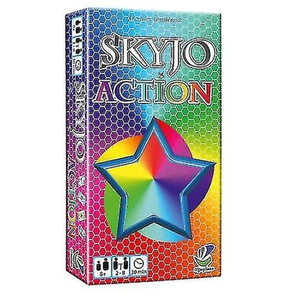 Skyjo-toimintapelikorttipeli aikuisille ja lapsille, hauska lautakorttipeli hauskanpitoon, viihdyttävä, lasten lelulahjat [DB] colorful