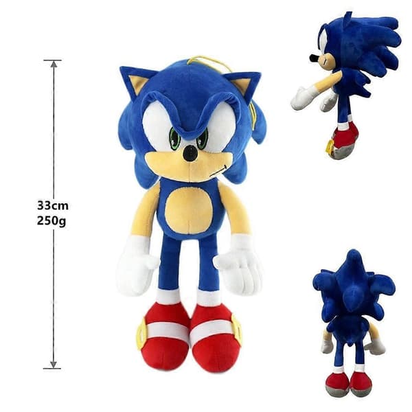 Sonic-pehmolelu, 23 cm, Sonic the Hedgehog 2 -elokuvasta [DB]