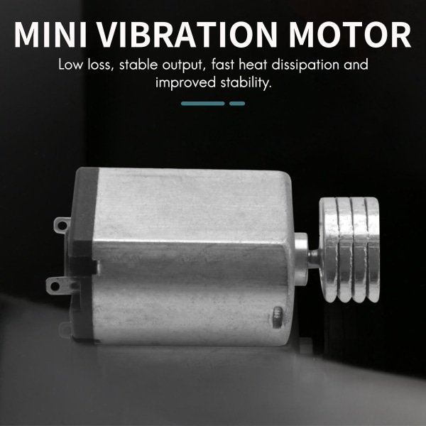 Dc 1.5v-9v 0.08a 3200rpm Vibrationsmotor, 18x15x12mm Sølv