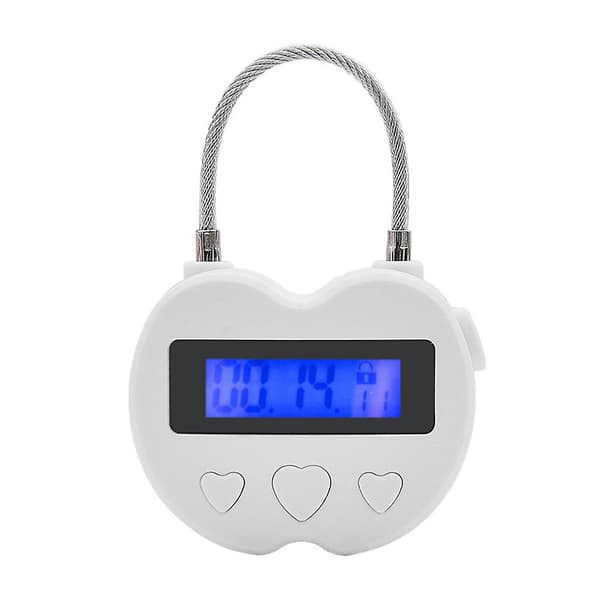 Smart Time Lock Lcd Display Time Lock Multifunktion Elektronisk Timer, Vandtæt Usb Genopladelig Midlertidig Timer Hængelås
