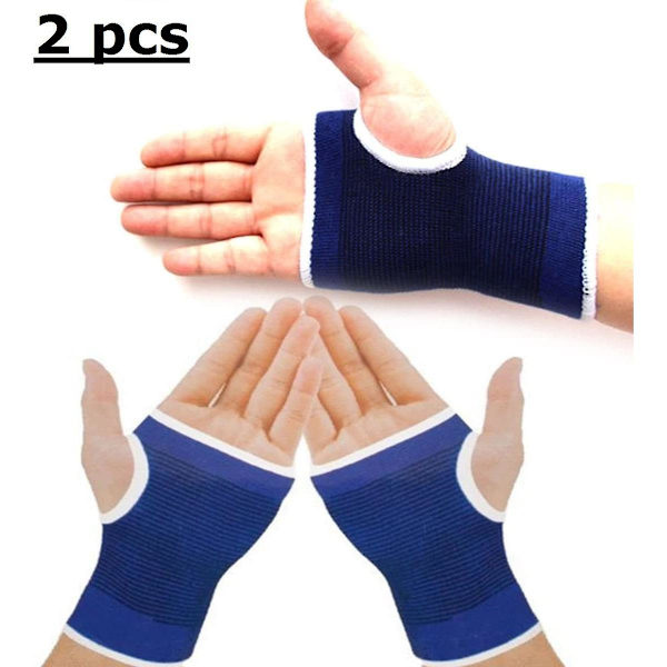 2 stk. Elastisk håndledsstøtte håndfladesupport sportsbandage (FW)