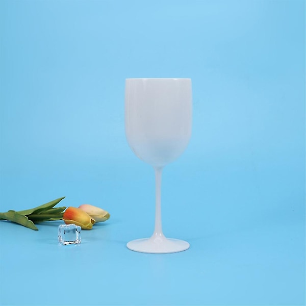 Elegante og ubruddbar vinglass, plastvinglass, svært knussikre vinglass A {Db) White