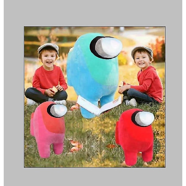 Among Us Plys Legetøj 12inch Søde Plushies Os Fyldte Dyr Legetøj Med Udstående Øjne Fantastiske Gaveidéer Til Spilfans Eller Børn [DB] Red