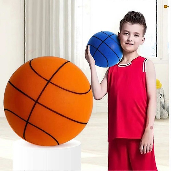 Handleshh Silents Basketboll - Bärbara Mjuka Studsbollar för Inomhusaktiviteter Blue 21cm