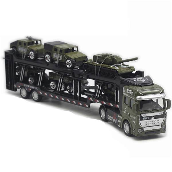 Armeija-autolelut Pojille Tankki Sotilasauto Ajoneuvo Mini-autolelut Lapsille Tytöille Pojille Leikkiin [DB] Army Green