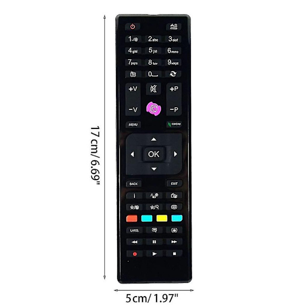 Rc4875 Fjernkontroll Erstattet For Techwood/finlux Shar Tv Hdtv Erstatningsfjernkontroll Rc-4875 Reservedel {DB}