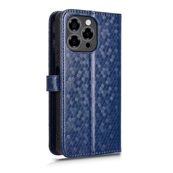 Honeycomb Dot Textur Läder Telefonfodral För Doogee Note 58 / Note 58 Pro [DB] Blue