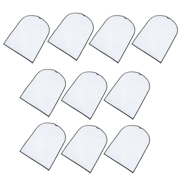 Kostymöverdrag Plaggväska för kostym Genomskinlig Rektangulär Resa 10-pack[DB]