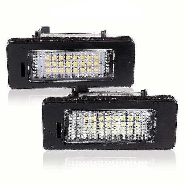 2 st/set LED-registreringsskyltsbelysning för bilbagageutrymme 24 LED-lampor för BMW E39 E60 E90 X[DB]