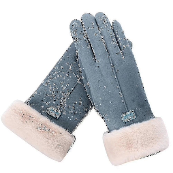 Vinterhandsker Varme Vanter Vinter Touch Screen Handsker Dame [DB] blue