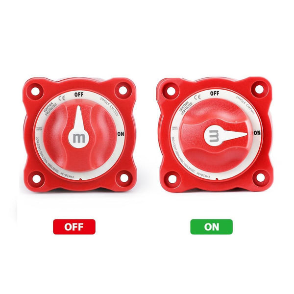 Mini Switch Cut On/off Marine Boat 12-48v 100-300a Batteri Switch Isolator Disconnect Rotary, Singl