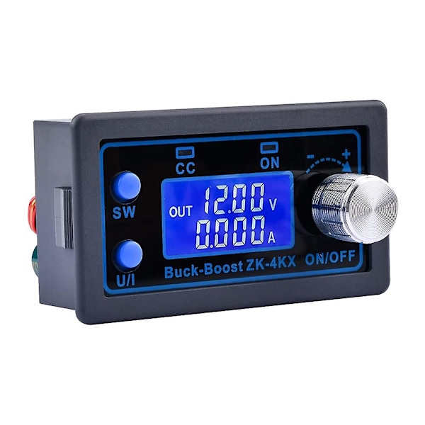 DC-DC Boost-omvandlare Variabel Spänningsregulator CC CV 0,5-30V 4A 5V 6V 12V 24V Reglerad Laborator [DB] Black