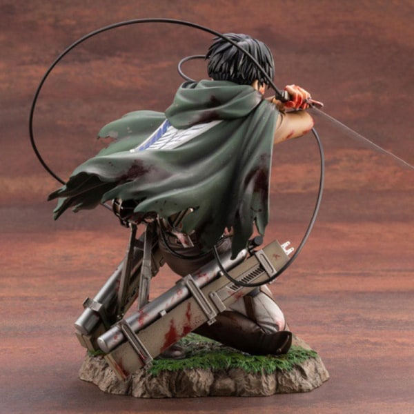 Attack On Titan Levi Ackerman PVC Figur Anime Actionfigur Modell Leksak Db as show