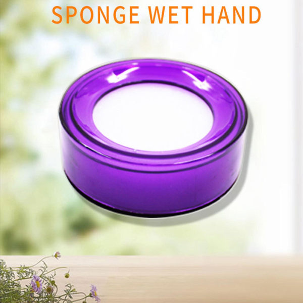 Finger Wet Sponge Cup Finger Moistener For Counting Currency Papers Money Bills Db