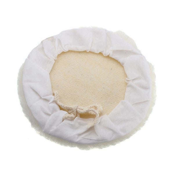 6 Pieces Of 7-inch Wool-like Plush Polishing Disc Bundled With Lace-up Wool Polishing Set Wool Pad