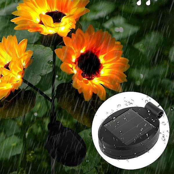 4-pack solcellslampor ersättning övre del panel, solcellslampor lock lock lamptillbehör [DB]