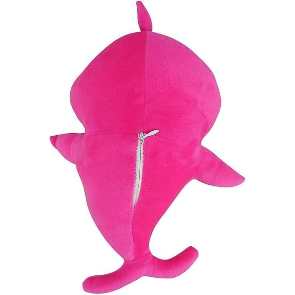 Plys Shark Baby, Et syngende og glødende Plys Shark Legetøj, er den bedste fødselsdagsgave til børn (pink) [DB]