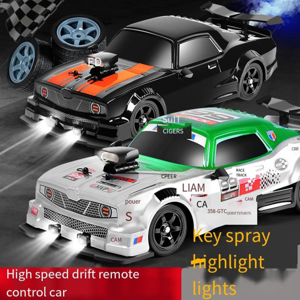 Ae86 1: 16 Racing Drift Car Med Fjernkontroll Leker Rc Car Drift Høyhastighets Race Spray 4wd 2,4g Elektrisk Sportsbil Gaver [DB]