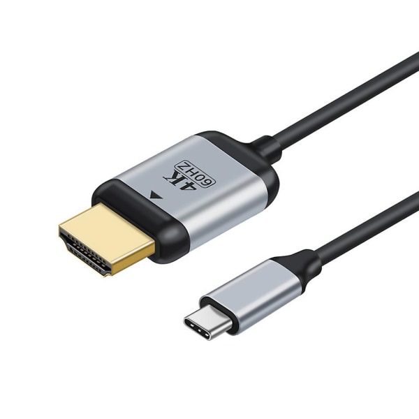 Thunderbolt 3, USB-c - Dp Type-c -kaapeli näyttöporttiin 4k 60 Hz - VÄRI: Type c uros mini DP uros
